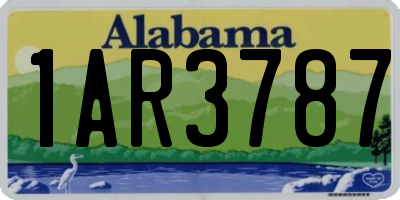 AL license plate 1AR3787