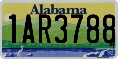AL license plate 1AR3788