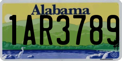 AL license plate 1AR3789