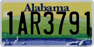 AL license plate 1AR3791