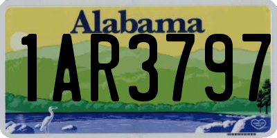 AL license plate 1AR3797
