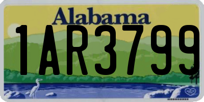 AL license plate 1AR3799