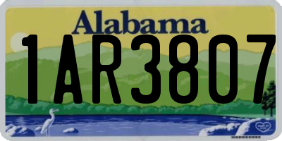 AL license plate 1AR3807