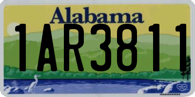 AL license plate 1AR3811