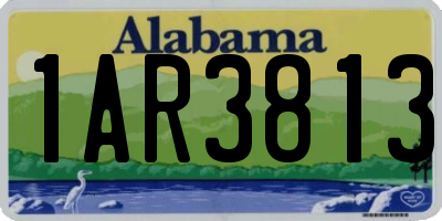 AL license plate 1AR3813
