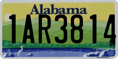 AL license plate 1AR3814