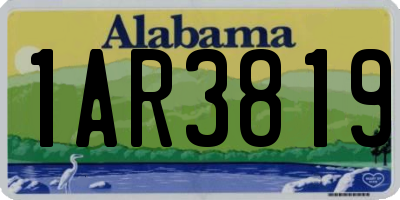 AL license plate 1AR3819