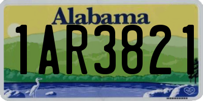 AL license plate 1AR3821