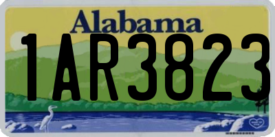 AL license plate 1AR3823