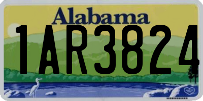 AL license plate 1AR3824