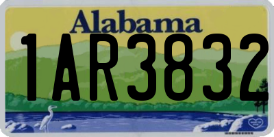 AL license plate 1AR3832