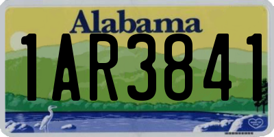 AL license plate 1AR3841