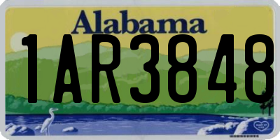 AL license plate 1AR3848