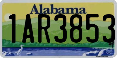 AL license plate 1AR3853