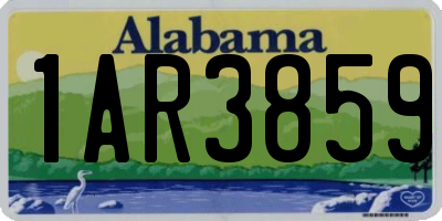 AL license plate 1AR3859