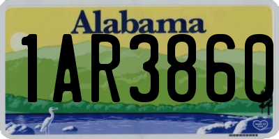 AL license plate 1AR3860