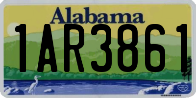 AL license plate 1AR3861