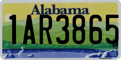 AL license plate 1AR3865