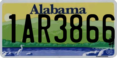 AL license plate 1AR3866