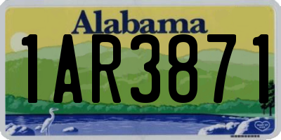 AL license plate 1AR3871
