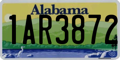 AL license plate 1AR3872