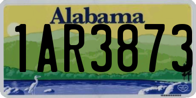 AL license plate 1AR3873
