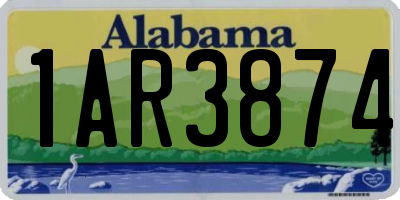 AL license plate 1AR3874