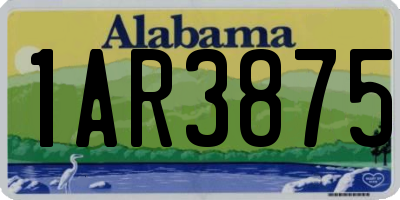AL license plate 1AR3875