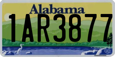 AL license plate 1AR3877