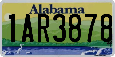 AL license plate 1AR3878