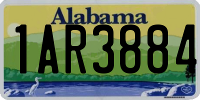 AL license plate 1AR3884