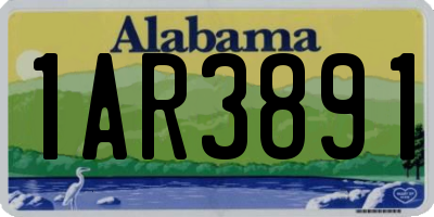 AL license plate 1AR3891