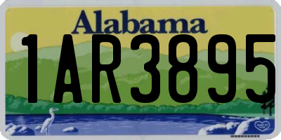 AL license plate 1AR3895