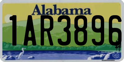 AL license plate 1AR3896