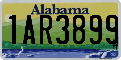 AL license plate 1AR3899
