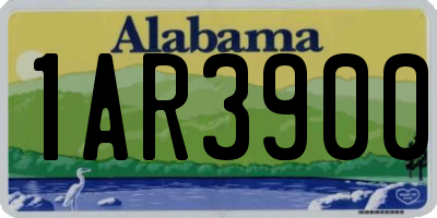 AL license plate 1AR3900