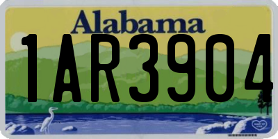 AL license plate 1AR3904