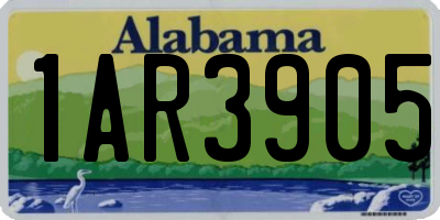 AL license plate 1AR3905