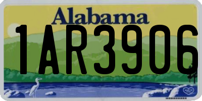 AL license plate 1AR3906
