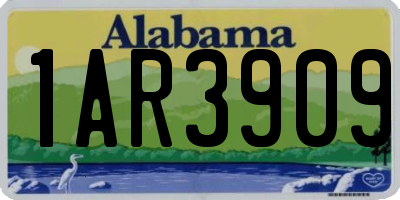 AL license plate 1AR3909
