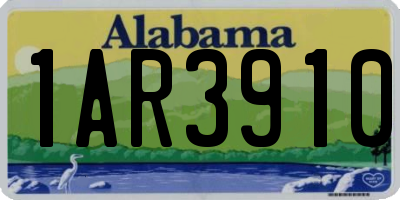 AL license plate 1AR3910