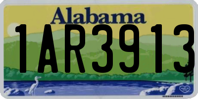 AL license plate 1AR3913