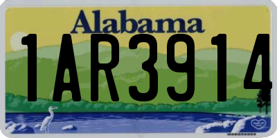 AL license plate 1AR3914