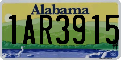 AL license plate 1AR3915