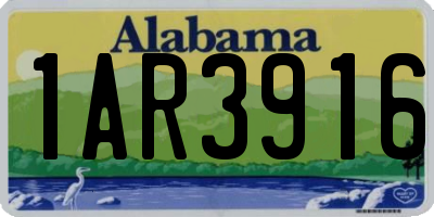 AL license plate 1AR3916