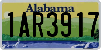 AL license plate 1AR3917
