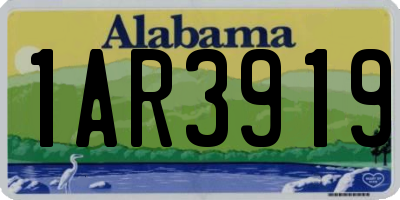 AL license plate 1AR3919