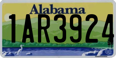 AL license plate 1AR3924