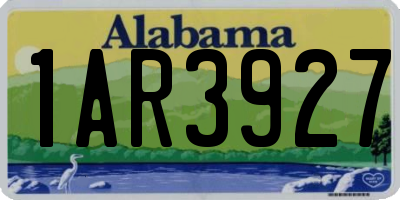 AL license plate 1AR3927