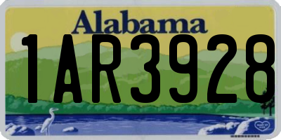 AL license plate 1AR3928